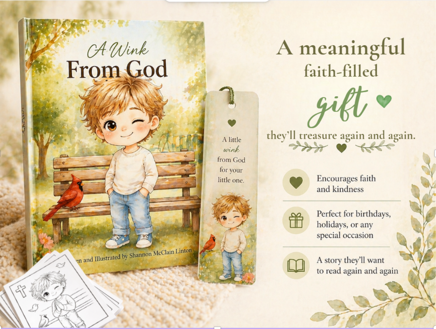 Little Faithful Hearts Bundle – Book + Activities for Growing Faith